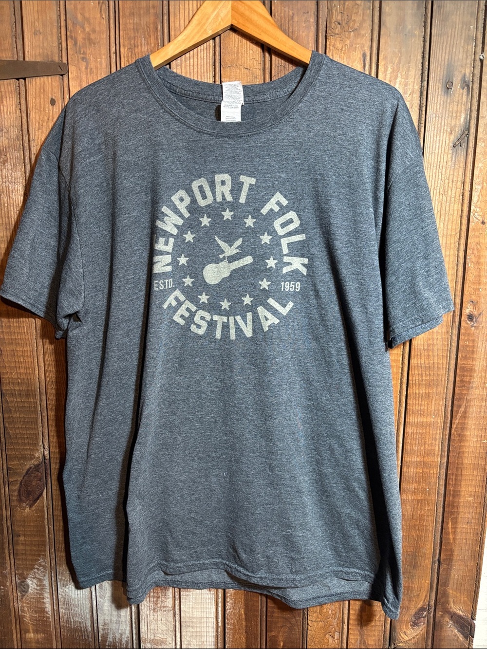 Folk Gray Newport Folk Festival Graphic Tee